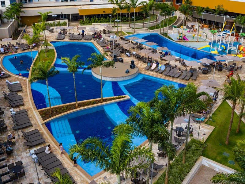 Piscinas do Enjoy Solar das Águas Park Resort